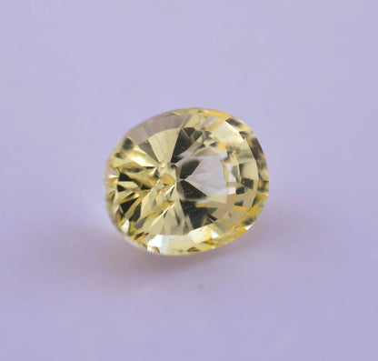 Yellow Ceylon Sapphire 1.16ct | Oval Shape