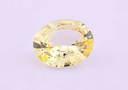 Yellow Ceylon Sapphire 1.14ct | Oval Shape