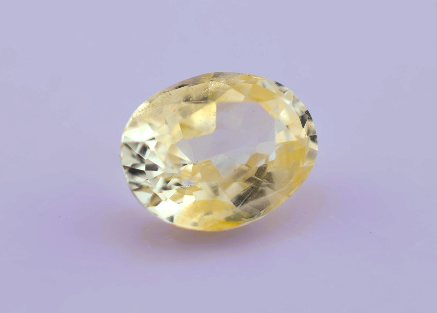 Yellow Ceylon Sapphire 1.17ct | Oval Shape