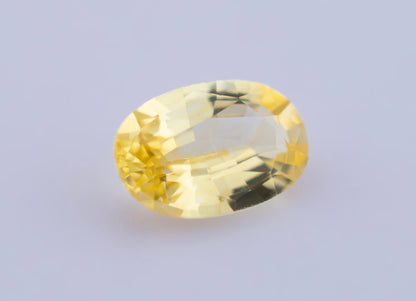 Yellow Ceylon Sapphire 0.50ct | Oval Shape