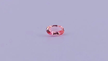 Lotus Padparadscha Ceylon Sapphire 0.44ct | Oval Shape