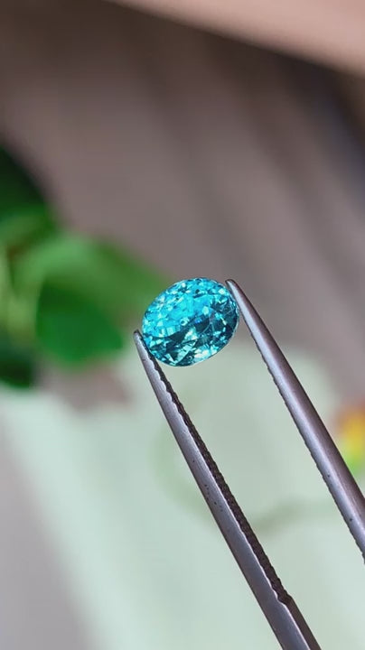 Blue Zircon 2.49 Ct | Oval Cut | Cambodia
